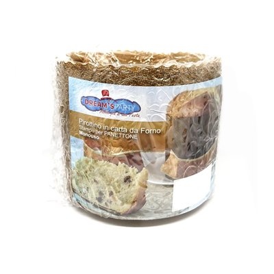 Stampo PANETTONE 750gr Basso - 1 pezzo - Pirottino monouso in carta da Forno