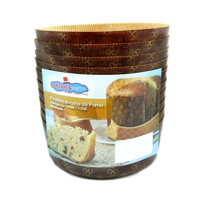 Stampo PANETTONE 750gr Basso - 1 pezzo - Pirottino monouso in carta da Forno