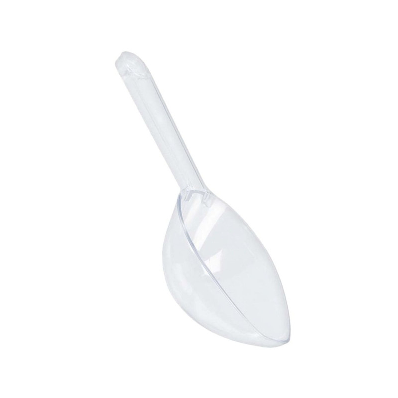 Paletta Cucchiaio In plastica TRASPARENTE per caramelle, marshmallow, dolci ecc