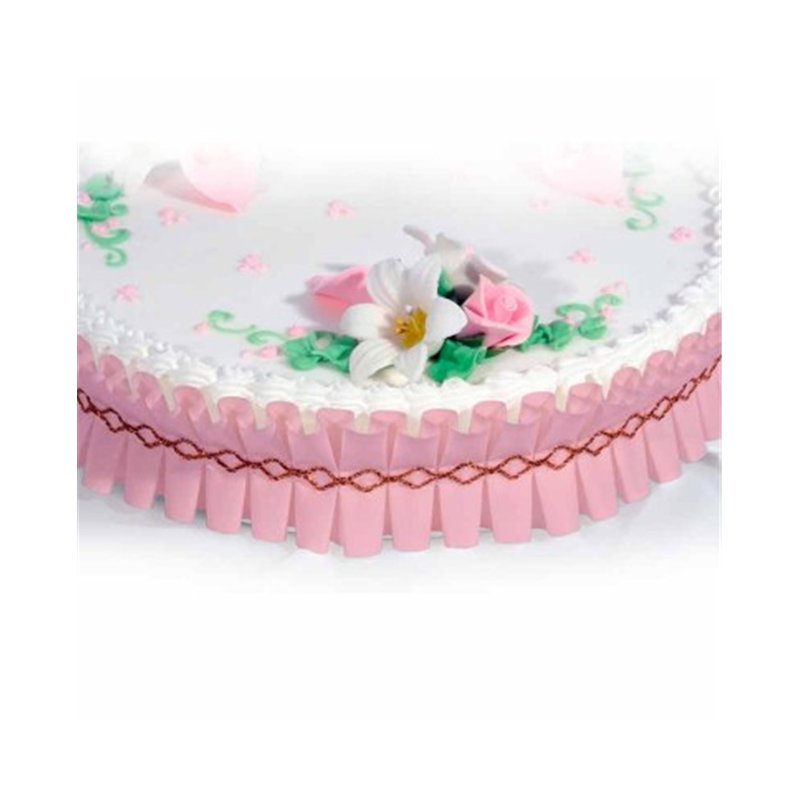 Nastro in plastica GIROTORTA da Pasticceria - colore BIANCO - 1 metro