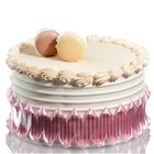 Nastro per torte GIROTORTA da Pasticceria - ARANCIO chiaro con filo oro - 1 metro