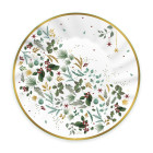 Coordinato tavola Natale WHITE CHRISTMAS sottopiatti piatti bicchieri tovaglioli