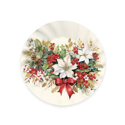 Coordinato tavola Natale VINTAGE CHRISTMAS sottopiatti piatti bicchieri tovaglioli