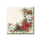 Coordinato tavola Natale VINTAGE CHRISTMAS sottopiatti piatti bicchieri tovaglioli