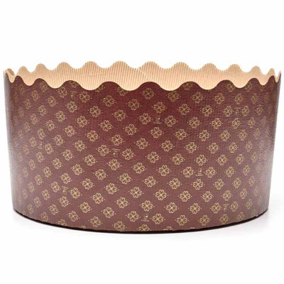 2 STAMPI stampo PANETTONE 5 kg BASSO in carta FORMA PIROTTINO NATALE PANDORO