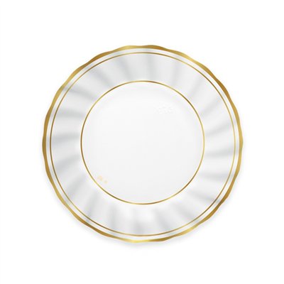 Coordinato tavola Natale Classic Gold Metal piatti bicchieri tovaglioli