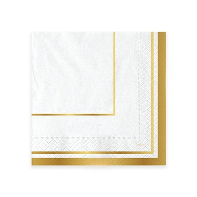 Coordinato tavola Natale Classic Gold Metal piatti bicchieri tovaglioli