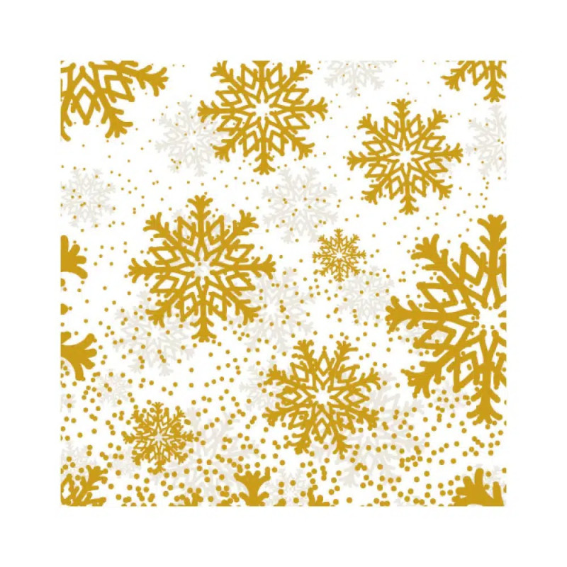 Scatola per dolci in cartoncino per alimenti - Fiocchi di neve - 17,5x8,5cm