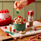 Palline con cuore croccante cereali rosse ricoperte di zucchero 100gr decorazione torte e dolci
