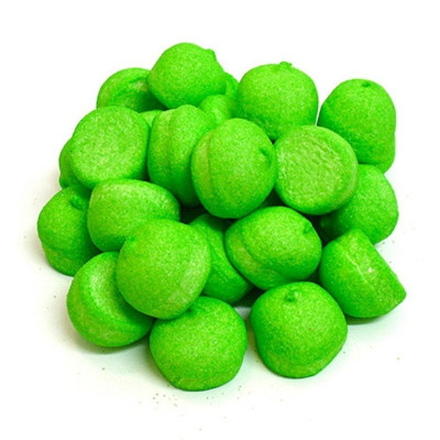 Marshmallow 900 gr PALLE DA GOLF VERDE soffici, con una copertura di zucchero brillante
