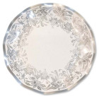 Set 40 pz Coordinato - NOBLESSE ARGENTO - piatti, bicchieri, tovaglioli  addobbo decoro tavola