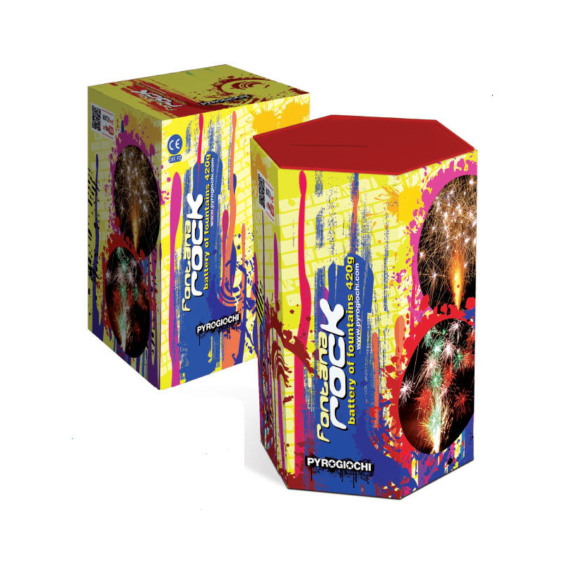 Fontana capodanno FONTANA ROCK - scintille multicolor