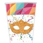 Coordinato tavola CARNEVALE piaiatti bicchieri tovaglioli - maschera
