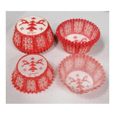 Pirottino n.2 stampa natalizia - circa 80pz - 25xH15 mm