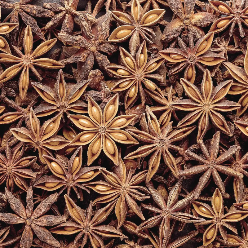 1 kg Anice Stellato Naturale del Vietnam, Spezie Intere in Semi, Qualità Premium per Cucina Asiatica e Infusioni