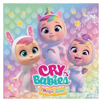 Coordinato festa CRY BABIES bambini piatti bicchieri tovaglioli
