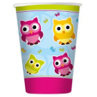 Coordinato festa GUFETTI - GUFI colorati piatti bicchieri tovaglioli