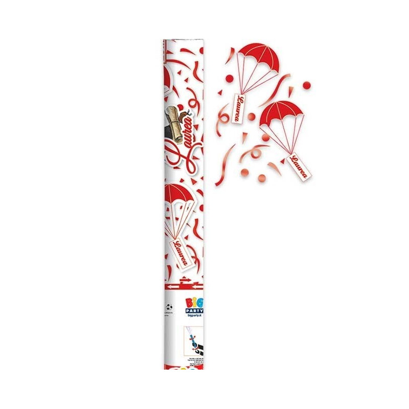 Cannone Tubo Sparacoriandoli LAUREA 60CM con Paracadute