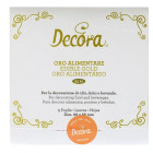 Confezione da 5 Fogli Oro Alimentare 86 X 86 Mm 23Kt