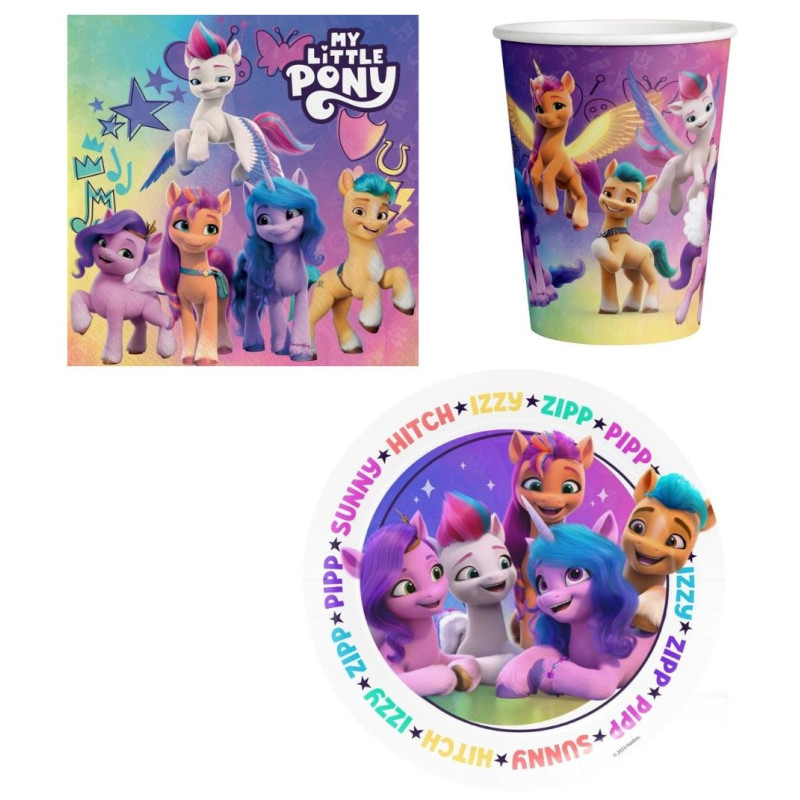 Coordinato LITTLE PONY - feste party piatti bicchieri tovaglioli