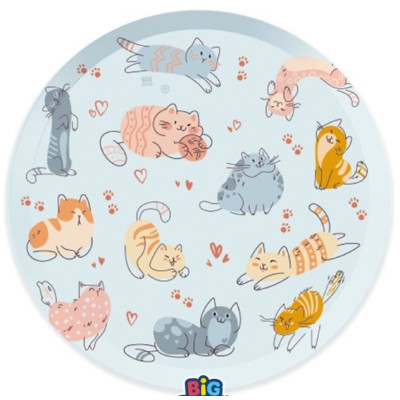 Coordinato Festa GATTO gattini - addobbo tavolo piatti, bicchieri, tovaglioli