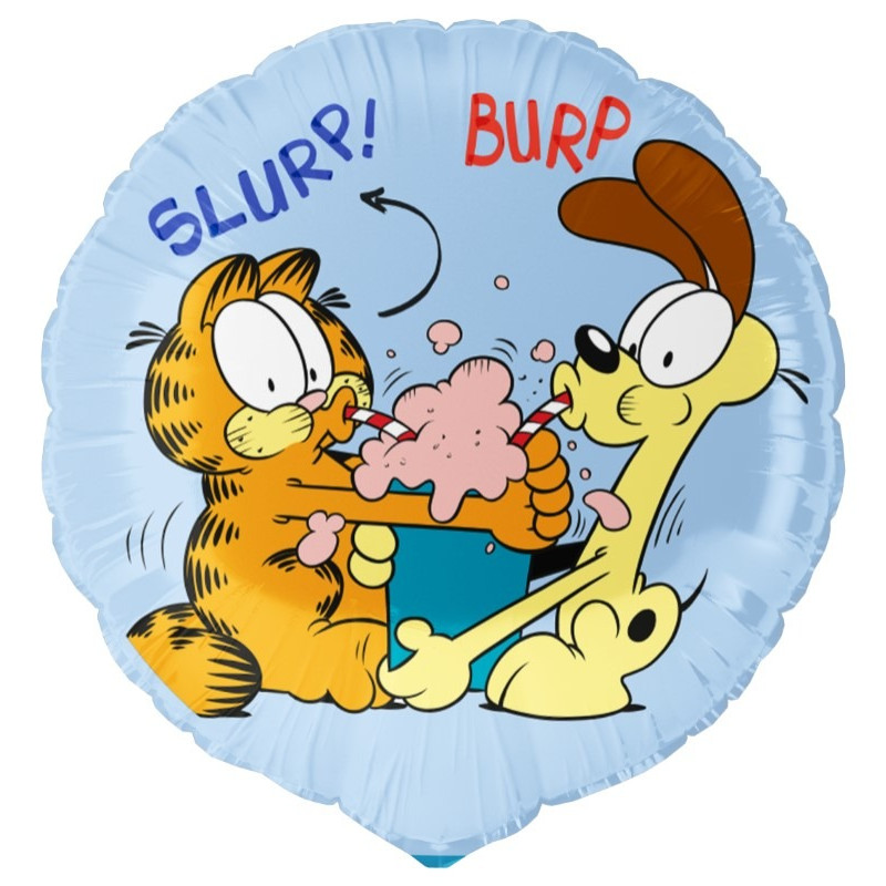 Pallone GARFIELDI - palloncino in foil Mylar gonfiabile elio o aria Ø45cm