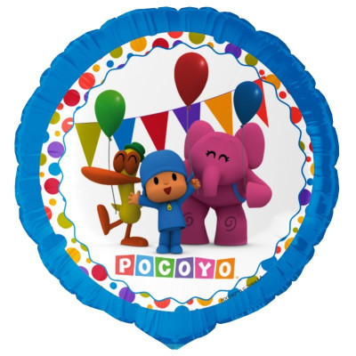 Pallone POCOYO - palloncino in foil Mylar gonfiabile elio o aria Ø45cm