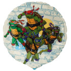 Pallone TURTLES TARTARUGHE NINJA - palloncino in foil Mylar gonfiabile elio o aria Ø45cm