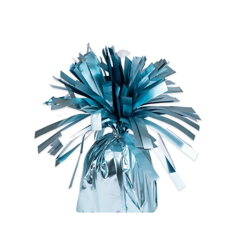 Pesetto PESO centrotavola Ciuffetto colore CELESTE SATINATO - ideale per Palloncini ad Elio