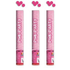 3 x Cannone Tubo Sparacoriandoli ROSA 40CM