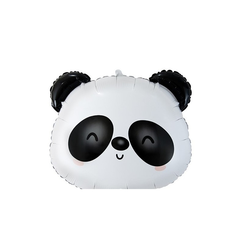 Pallone Palloncino foil mylar viso PANDA 57x53cm - gonfiabile ad aria o elio