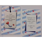 Biglietto auguri per il PAPA' con ciondolo in legno