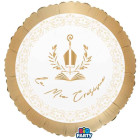 Pallone La mia CRESIMA oro e bianco - palloncino 45cm - gonfiabile ad elio