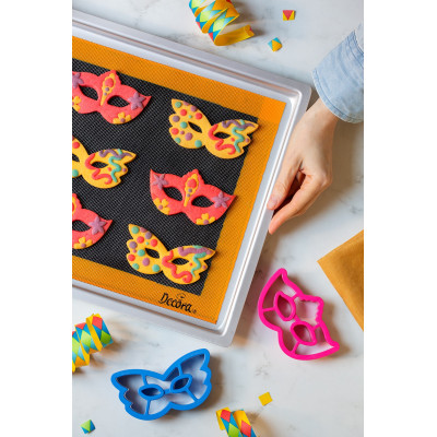 2 Tagliapasta MASCHERA VENEZIANA mascherina per biscotti, Dolci, Torte CARNEVALE