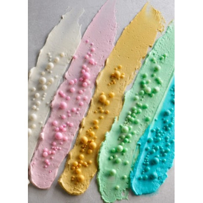 Perline PESCO in ZUCCHERO soffici 100g - perle sferiche ideale per decori torte