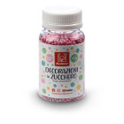 Perline ROSA FUCSIA AERGENTO in ZUCCHERO 100g  perle sferiche ideale per decori torte