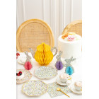 1 TEIERA ROSA in carta nido d'ape - altezza  20 cm - addobbo casa