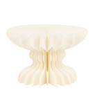 Alzatina colonna in carta Bianco - 16x25cm - con piano d'appoggio trasparente