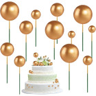 Set di 20 sfere in schiuma e filo metallico per decorare torte ed eventi diametro assortito