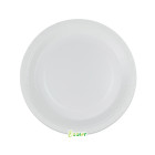 25 Piatto Ø 24 cm BIANCO - in carta BIODEGRADABILE Ecolor addobbo decoro tavola