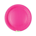 25 Piatto Ø 24 cm FUXIA - in carta BIODEGRADABILE Ecolor addobbo decoro tavola