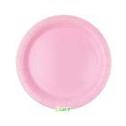 25 Piatto Ø 24 cm ROSA - in carta BIODEGRADABILE Ecolor addobbo decoro tavola