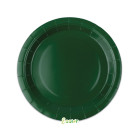 25 Piatto Ø 24 cm VERDE FORESTA - in carta BIODEGRADABILE Ecolor addobbo decoro tavola