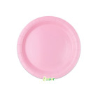 25 Piatto Ø 18 cm ROSA - in carta BIODEGRADABILE Ecolor addobbo decoro tavola