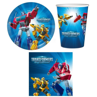 Coordinato TRANSFORMERS - feste party piatti bicchieri tovaglioli