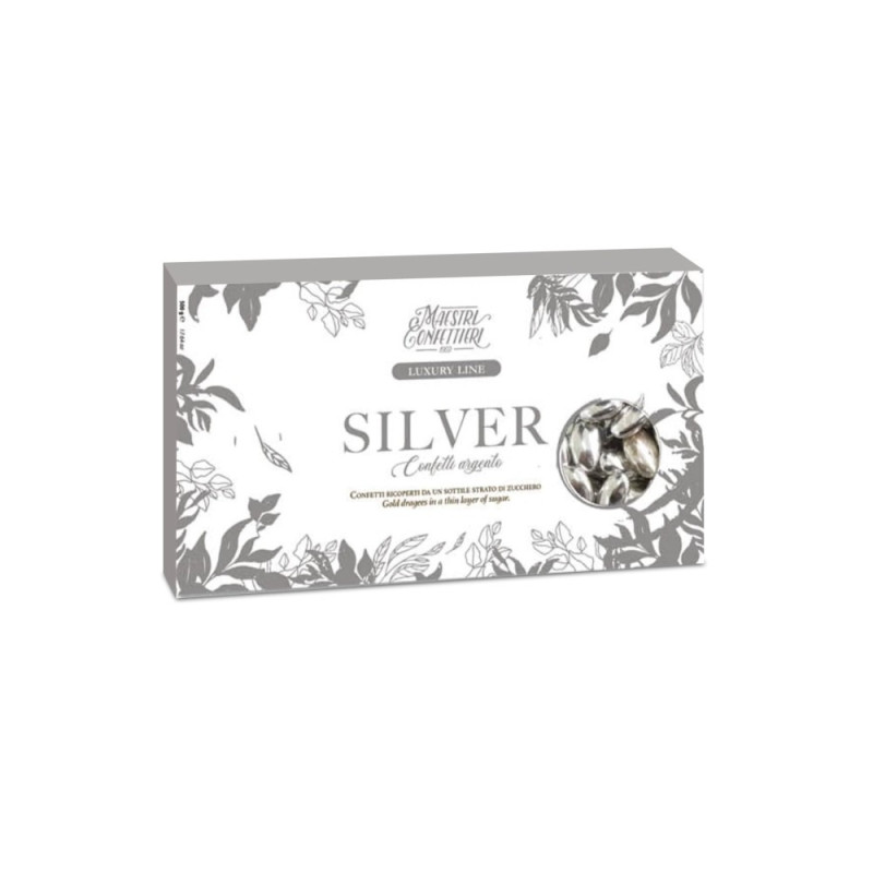 Confetti Cioccolato ARGENTO 500 gr senza glutine - Nozze d'argento