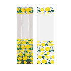 100 x BUSTINE in plastica AMALFI LIMONI - per alimenti con fondo rigido - 8x5xh28cm
