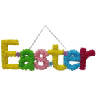 Dietro porta scritta "Easter" in plastica Pasqua 58 cm