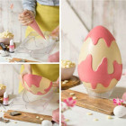 Stampo per Uovo DECORATO di Cioccolato in policarbonato - 1 Cavità - 250gr