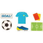 Confezione 12 pz 2D soggetti calcio in Zucchero Football assortiti